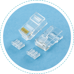 CAT.6 UTP plug 2 parts 6up 2down